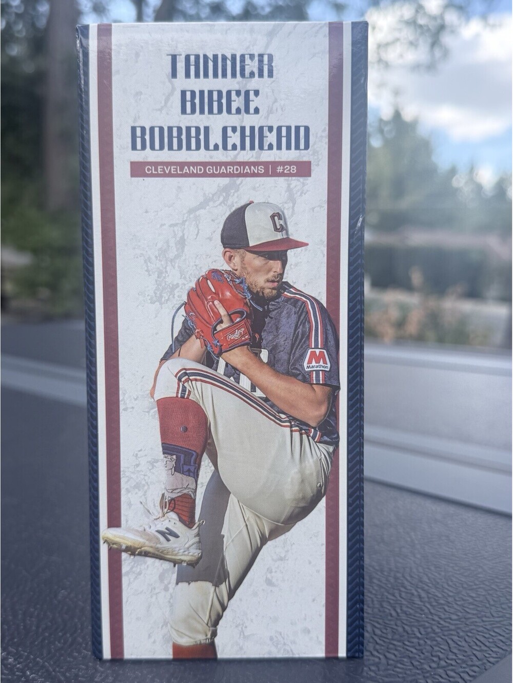 Tanner Bibee Bobblehead Cleveland Guardians from 5/31/2025 Game